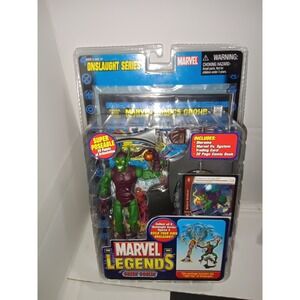 Marvel Legends Green Goblin Onslaught Baf series Diorama + Comic 2006 Toy Biz